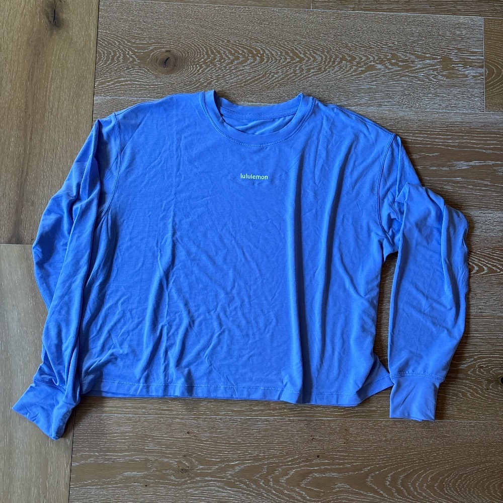 Lululemon Light Purple Long Sleeve Shirt, Size L